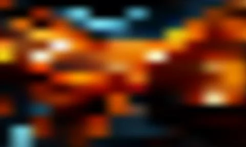Abstract Pixelated Background with Warm Orange Fire Glow and Dark Contrast 스톡 일러스트