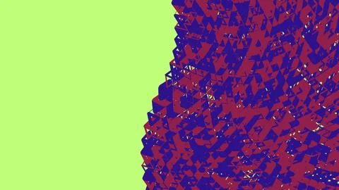 Abstract pixelated border with blue and red Stock Illustration
