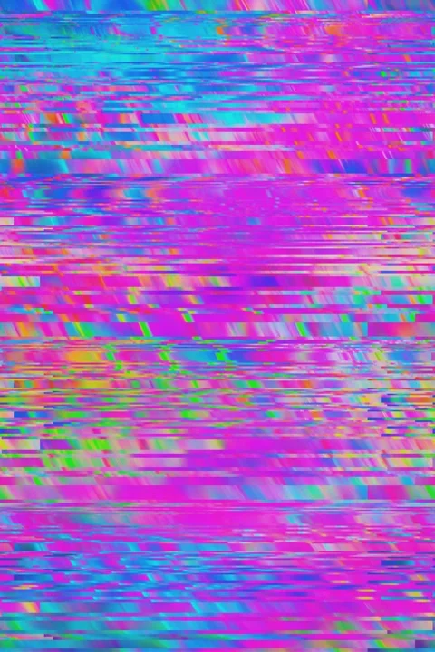 Abstract pixelated flowing rainbow 8 bit gradient retro game Glitch pixel Noise Stock Footage 282773503