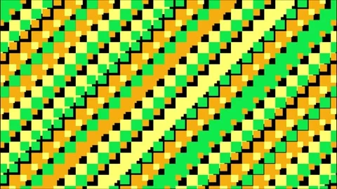 Abstract Pixelated Geometric Pattern Animation 库存影片 318736419