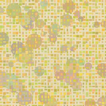 Abstract pixelated geometric pattern with cloud shapes on grid background Stock Illustration