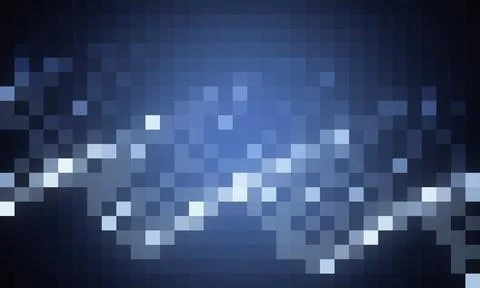 Abstract pixelated gradient background with light blue and dark tones Stock Illustration