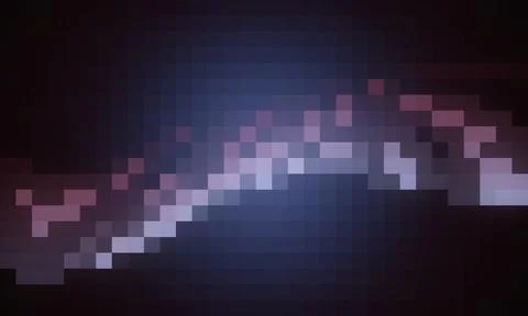 Abstract pixelated gradient design with purple and blue tones Stock Illustration
