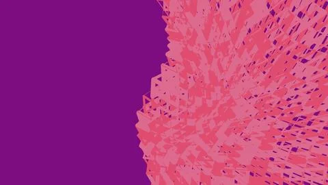 Abstract pixelated purple to pink gradient border Stock Illustration
