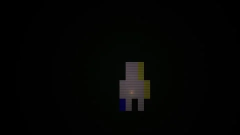 Abstract Pixelated Robot Figure on Black Background. Stock Footage 334504990