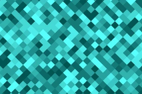 Abstract pixelated teal colors vector background Illustrazione stock