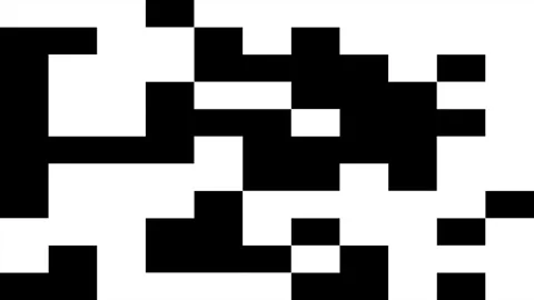 Abstract pixelated transition Pattern animation isolated on black background Stock-Footage 333196789