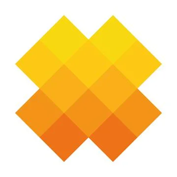 Abstract pixelized mosaic logo design Stock-Illustration