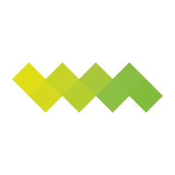 Abstract pixelized mosaic logo design Stock Illustration