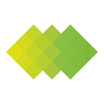 Abstract pixelized mosaic logo Stock Illustration