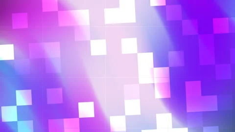 Abstract pixels glowing squares digital background neon colors vibrant Stock Footage 328640487