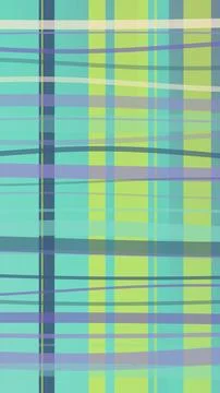 Abstract plaid grid pattern in teal, green, and purple with a cool, modern .. Illustrazione stock