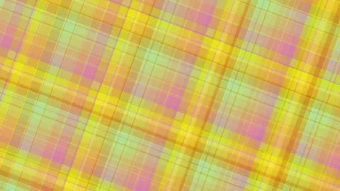 Abstract Plaid Pattern Background - Yellow, Pink, Green Soft Gradient Overlay Stock Footage 332493960