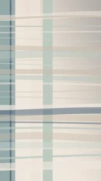 Abstract plaid pattern featuring blue and cream vertical bands and soft lin.. Stock Illustration