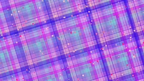 Abstract Plaid Pattern with Glittering Particles - Purple, Pink, Teal Stock Footage 332494167
