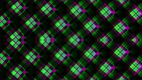 Abstract Plaid Pattern with Green and Purple Accents Stock Footage 331929209