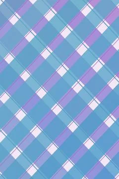 Abstract plaid pattern in light blue and pink with crisp white stripes crea.. Stock Illustration