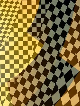 Abstract plaid pattern in mid-century colors Stock Illustration