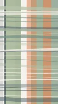 Abstract plaid pattern with muted green, blue, and peach squares, featuring.. Stock Illustration