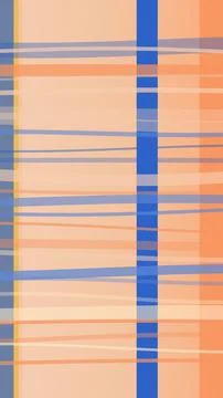 Abstract plaid pattern with peach and blue blocks in a smooth geometric des.. 스톡 일러스트