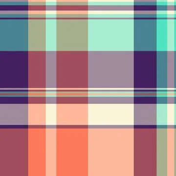 Abstract plaid pattern with retro colors, conveys a sense of order and stru.. Stock Illustration
