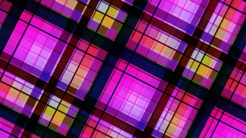 Abstract Plaid Pattern with Vibrant Colors Stock Footage 331908957