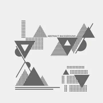 Abstract of plain geometric background. Stock Illustration