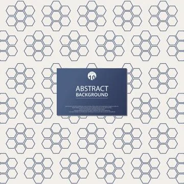 Abstract of plain pentagon pattern background. Stock Illustration