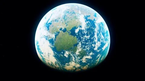 Abstract planet like earth Stock Illustration
