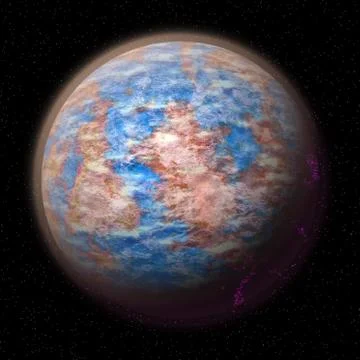 Abstract planet generated texture background Stockillustratie
