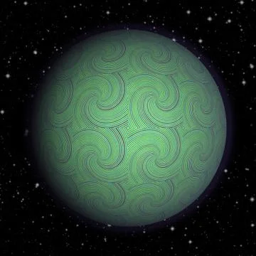 Abstract planet generated texture background Stock Illustration