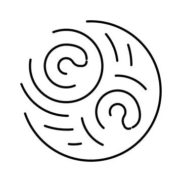 Abstract planet generating energy and cosmic movement Illustrazione stock