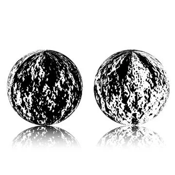Abstract planet on grunge background, logo. Vintage hand drawn vector Stock Illustration