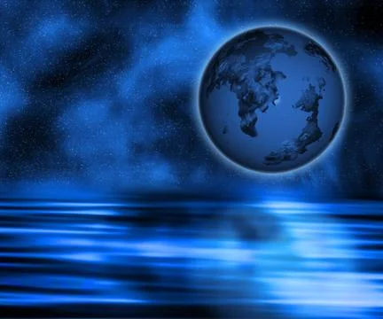 Abstract planet Stock Illustration