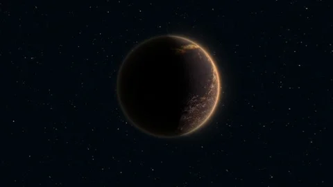Abstract planet red rusty realistic futuristic round sphere against the bac.. Stock-Footage 243647089