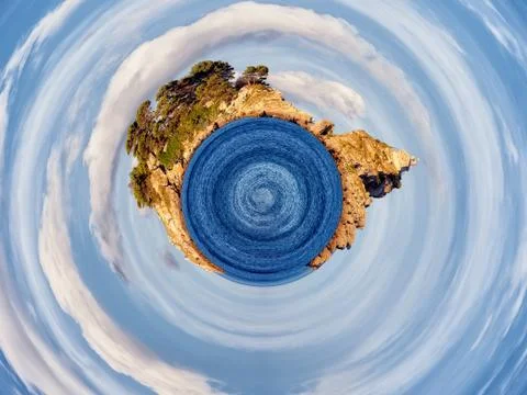 Abstract planet scene Stock Photos