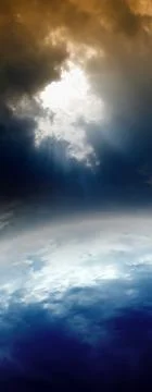 Abstract planet in space Stock Illustration