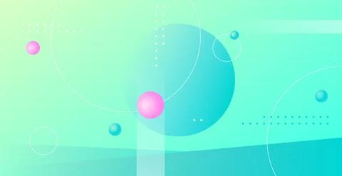 Abstract planets on a background of wireframe geometric shapes. Abstract draw Stock Illustration