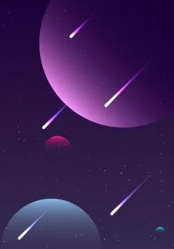Abstract planets for poster Stock Illustration