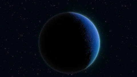 Abstract planets realistic futuristic round sphere Stock Illustration