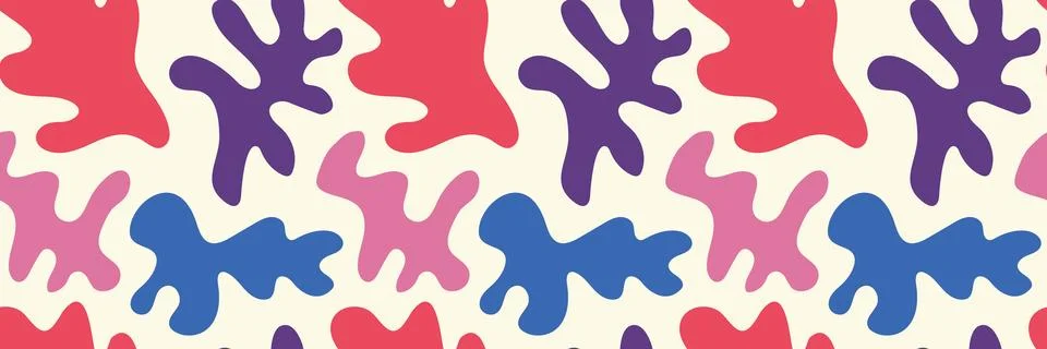 Abstract plant leaf Seamless Pattern. Hand drawn design prints wrapper clothe Stock Illustration