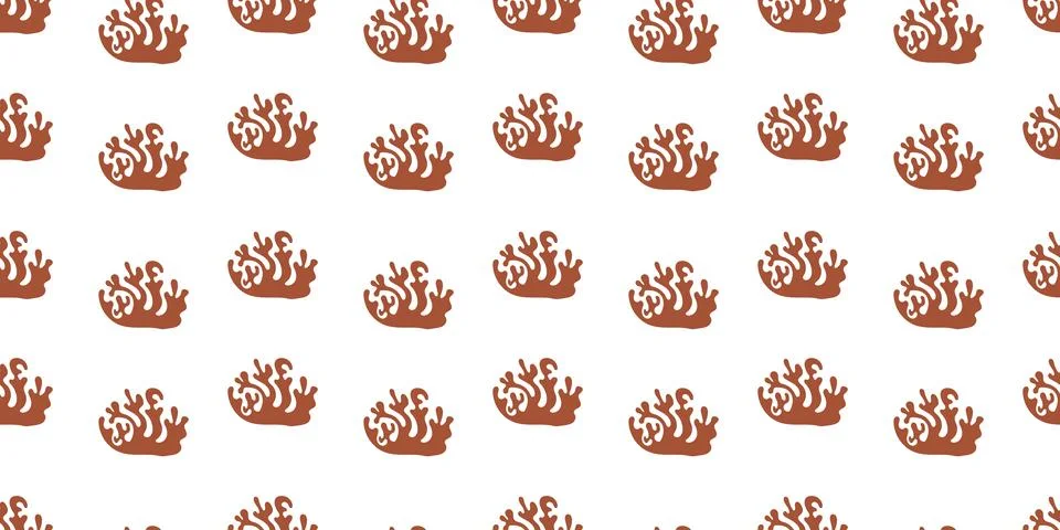 Abstract plant leaves seamless Pattern. Botanical colorful freehand doodle .. Stock Illustration