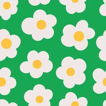 Abstract plants flat vector seamless pattern. Minimalistic foliage and branches Stock Illustration