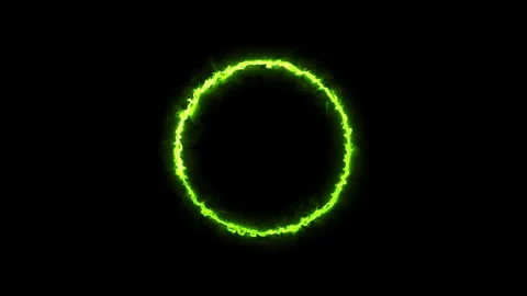 Abstract plasma circular sign simple concept. Plasma ring against Black bac.. Stock Footage 303031521