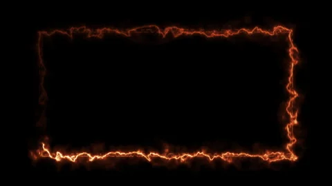 Abstract plasma electrical energy border Stock Footage 337874758