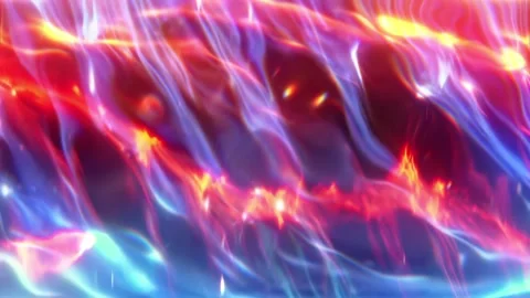 Abstract Plasma Wave Background With Pink Blue Iridescent Flow Stock-Footage 332300050