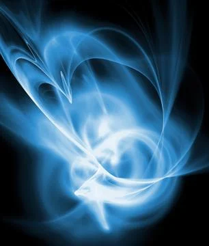 Abstract plasmatic background in blue Illustrazione stock