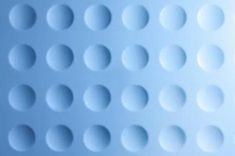 Abstract plastic background with circle notches Stock Photos