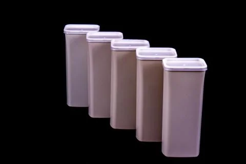 Abstract Of Plastic Containers Stock Photos