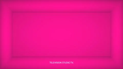 Abstract plastic pink empty room, niche with pink wall, floor, ceiling, dark Stock Illustration